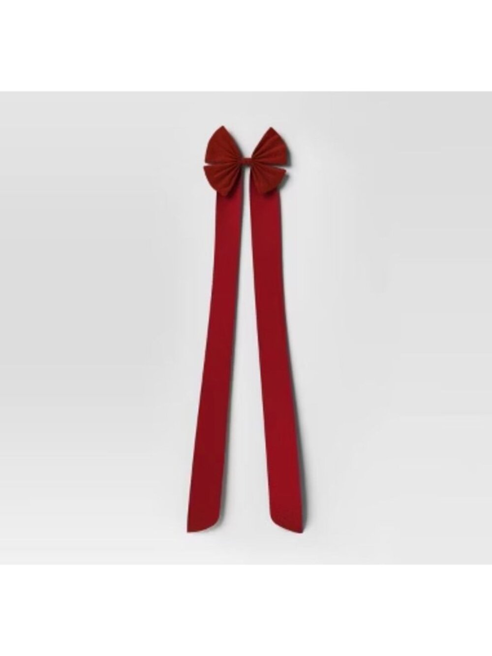 Target 45" Velvet Double Loop Bow Christmas Tree Unlit Topper Red - Wondershop™